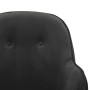 Silla mecedora de terciopelo gris oscuro
