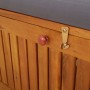 Banco de almacenaje con cojín madera maciza de acacia 148 cm