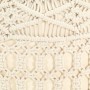 Puf de macramé hecho a mano algodón 45x30 cm