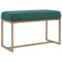 Banco 80 cm terciopelo verde
