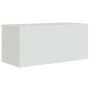 Armario archivador de acero gris claro 90x40x40 cm