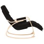 Silla mecedora de tela negro