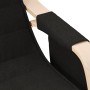 Silla mecedora de tela negro
