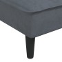 Sofá diván de terciopelo gris oscuro