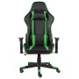 Silla gaming giratoria PVC verde