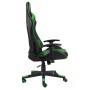Silla gaming giratoria PVC verde