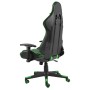 Silla gaming giratoria PVC verde