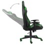 Silla gaming giratoria PVC verde