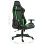 Silla gaming giratoria PVC verde