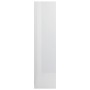 Armario de madera contrachapada blanco brillo 100x50x200 cm