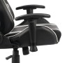 Silla gaming giratoria PVC blanco