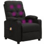Sillón de masaje de tela negro