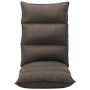 Tumbona de suelo plegable de tela gris taupe
