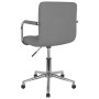 Silla de oficina giratoria de tela gris claro