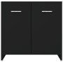 Juego de muebles de baño 4 piezas negro