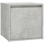 Juego de muebles recibidor madera contrachapada gris hormigón
