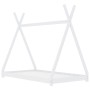 Estructura de cama infantil madera maciza pino blanca 90x200 cm