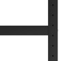 Estructura de banco de trabajo metal negro y rojo 120x57x79 cm