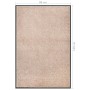 Felpudo beige 80x120 cm