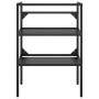 Estructura de lavabo de hierro negro 59x38x83 cm