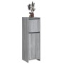 Armario de baño madera contrachapada gris Sonoma 30x30x95 cm