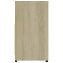 Armario de baño madera contrachapada color roble 60x33x61 cm