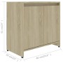 Armario de baño madera contrachapada color roble 60x33x61 cm