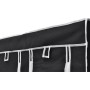 Armario plegable 110x45x175 cm negro