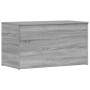 Baúl de almacenaje madera contrachapada gris Sonoma 84x42x46 cm