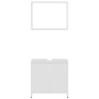 Conjunto de muebles de baño madera contrachapada blanco