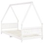 Estructura de cama para niños madera de pino blanco 90x200 cm