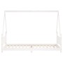 Estructura de cama para niños madera de pino blanco 90x200 cm
