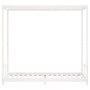 Estructura de cama para niños madera de pino blanco 80x200 cm