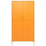 Armario de acero amarillo mostaza 90x50x180 cm