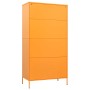 Armario de acero amarillo mostaza 90x50x180 cm
