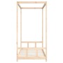 Estructura de cama para niños madera maciza de pino 90x200 cm