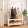 Perchero de madera maciza de pino 100x45,5x150 cm
