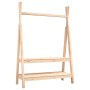 Perchero de madera maciza de pino 100x45,5x150 cm
