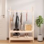 Perchero de madera maciza de pino 100x45,5x150 cm