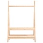 Perchero de madera maciza de pino 100x45,5x150 cm