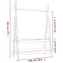 Perchero de madera maciza de pino 100x45,5x150 cm