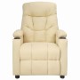 Sillón de masaje elevable tela color crema