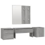 Set de muebles de recibidor madera contrachapada gris Sonoma