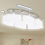 Lámparas de techo 2 uds con pantalla de cristal elipsoidal E14