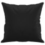 Cojines decorativos 2 uds cuero sintético negro 40x40 cm