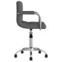 Silla de oficina giratoria tela gris oscuro