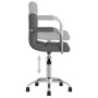 Silla de oficina giratoria tela gris oscuro