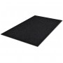 Alfombra de entrada de PVC negra, 90 x 150 cm