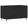 Mueble para discos madera contrachapada negro 74,5x38x48 cm