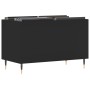 Mueble para discos madera contrachapada negro 74,5x38x48 cm